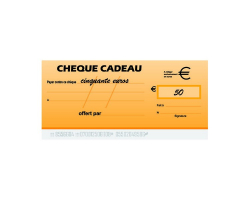 Chèque cadeau de 50 euros