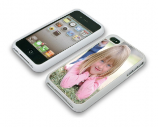 Coque de protection grise pour Iphone 4 et 4s personnalisée avec une photo