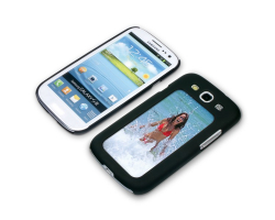 Coque de protection noire pour Galaxy S3 / i9300 personnalisée avec une photo