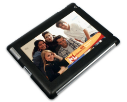 Coque de protection noire pour iPad 2, 3 et 4 personnalisée avec une photo