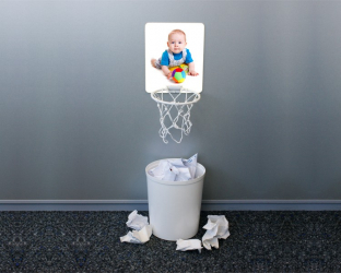 Mini panier de Basket-ball à personnaliser avec une photo