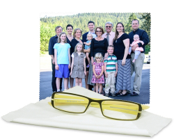 Chiffon à lunettes, écrans, personnalisé avec une photo (15 cm x 18 cm)
