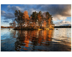 Puzzle 96 pièces à personnaliser avec une photo - Format paysage